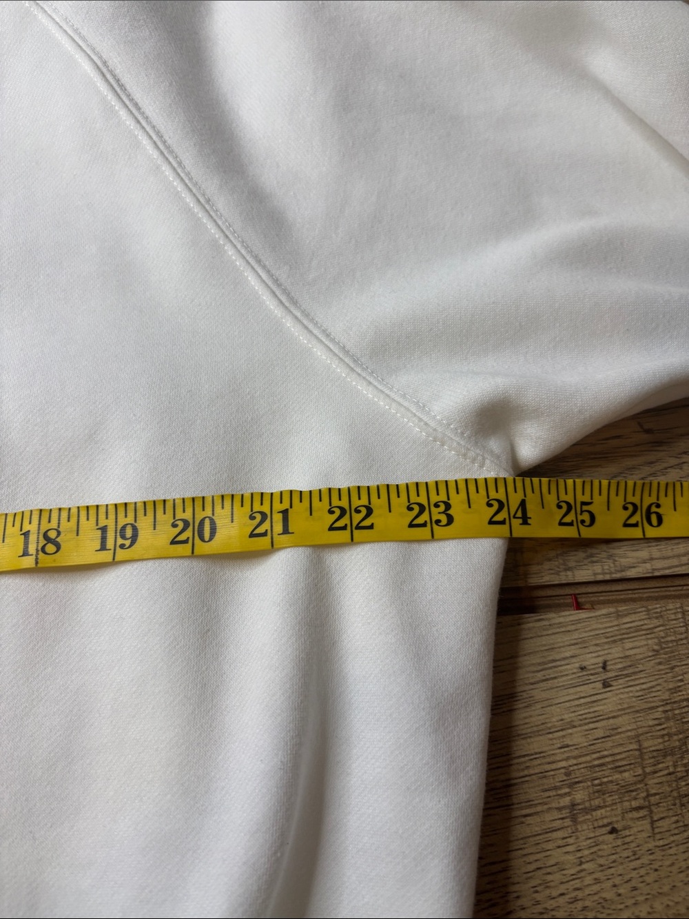 Men’s Essentials  Fear of God Oversized White Hoodie with Black Logo Size Small - Picture 8 of 9
